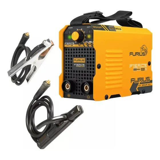 Soldadora Inversor Mini Furius 131m Mini 130 Amp 127v Color Amarillo Frecuencia 60