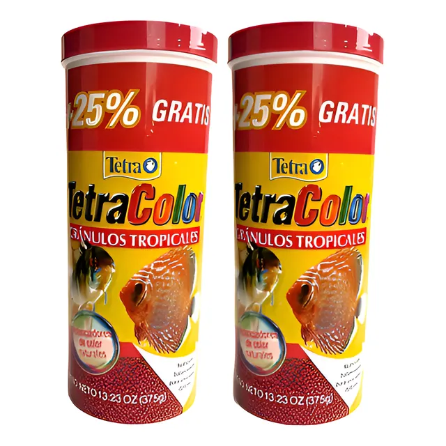 2 Tarros Tetra Color Granulo 300+75gr Edicion Especial 375gr