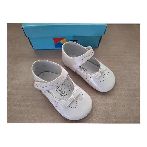 Zapato Para Bebe Niña T 3 A 6 Meses Blanco Hecho En Colombia