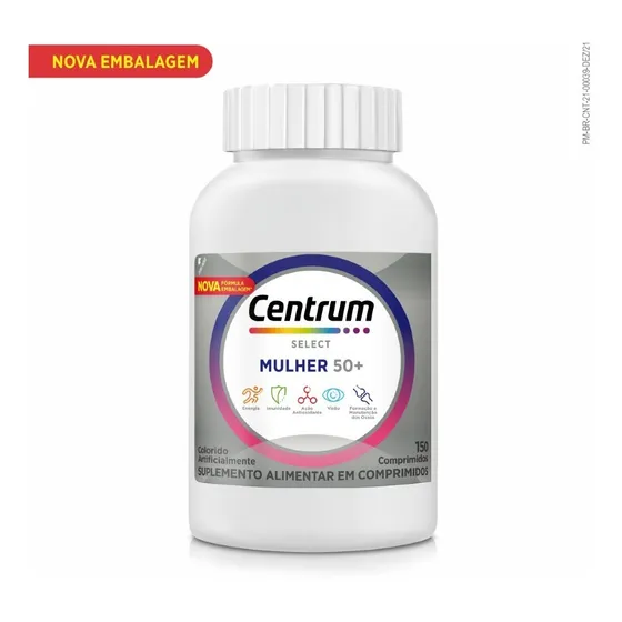 Centrum Select Mulher 50+ Com 150 Comprimidos Sabor Sem sabor