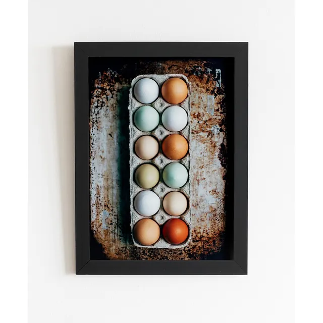 Quadro Meia Dúzia De Ovos Decoração Para Cozinha