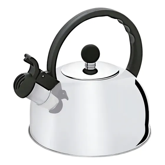 Chaleira Hercules Com Apito Ø19cm em Aço Inox 1,75L