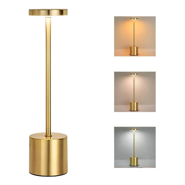 Luminária Mesa Abajur Led Dimerizável Sem Fio Recarregável Luminária Mesa Abajur Led Dimerizável Sem Fio Recarregável