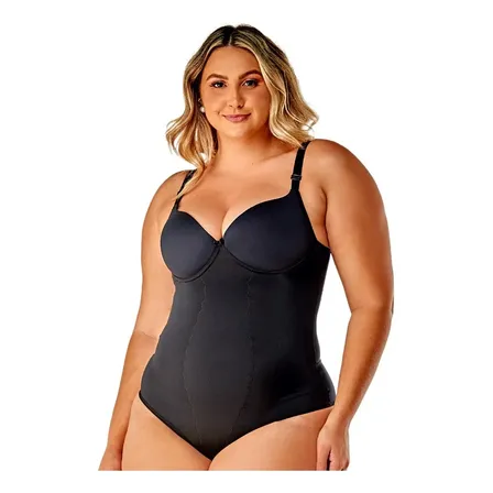 Cinta Body Modelador Plus Size Com Bojo Vi Lingerie 351601