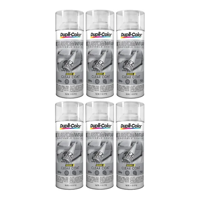 Paq 6 Pinturas Recubrimiento Transparente Brillo Dupli-color