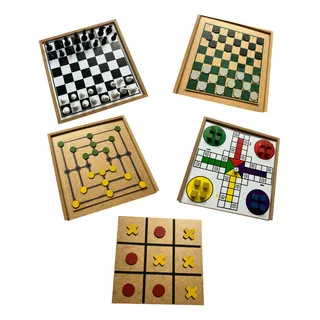 Zaramela Brinquedos Tabuleiro 5 Jogos Em 1 Zaramela Brinquedos Tabuleiro 5 Jogos Em 1