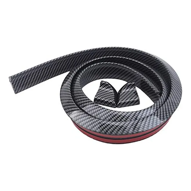 Spoiler Lip Aleron Maleta Techo Goma Fibra De Carbono 1.5m