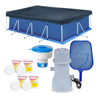 Piscina 5000l+ Bomba 220v+ Capa, Forro+ Peneira+ Flutuador Piscina 5000l+ Bomba 220v+ Capa, Forro+ Peneira+ Flutuador