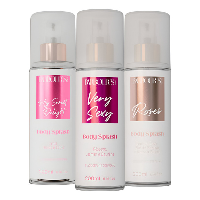 3 Body Splash Very Sexy Delight Roses Barbour's Beauty 3 Body Splash Very Sexy Delight Roses Barbour's Beauty
