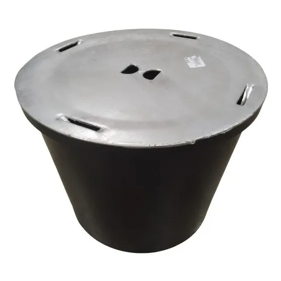 Caixa Inspeção Aterramento Pvc 300mm Com Tampa Ferro