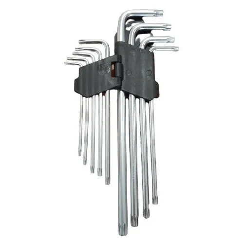 Juego De  9 Llaves Torx De Seguridad Largas Nuevas