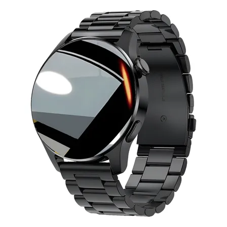 Relógio Inteligente Homens Smartwatches Chamada Bluetooth Preto Preto Preto Preto