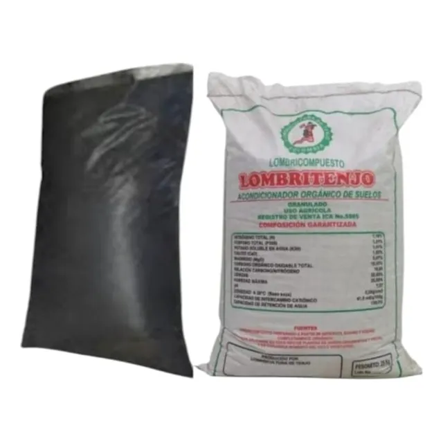 Humus Abono 100 % Orgánico X 15 Kilos + Tierra X 15 Kilos