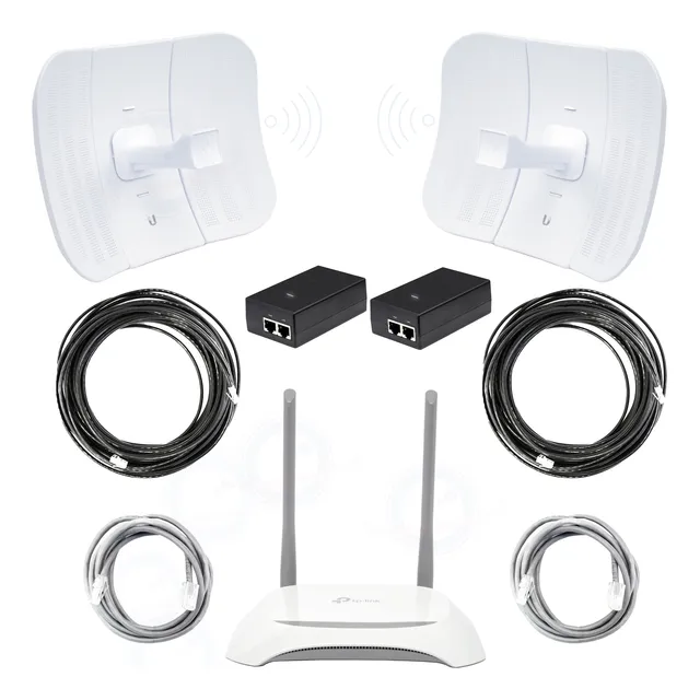 Kit Punto A Punto 5km Paquete Completo Wifi 10km Tp-link