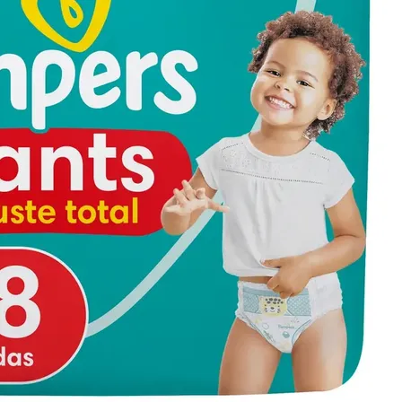 Fralda Pampers Pants Ajuste Total Tamanho XXG, 78 Unidades