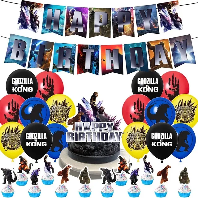 Kit Cotillon  Cumpleaños Godzilla Vs King Kong