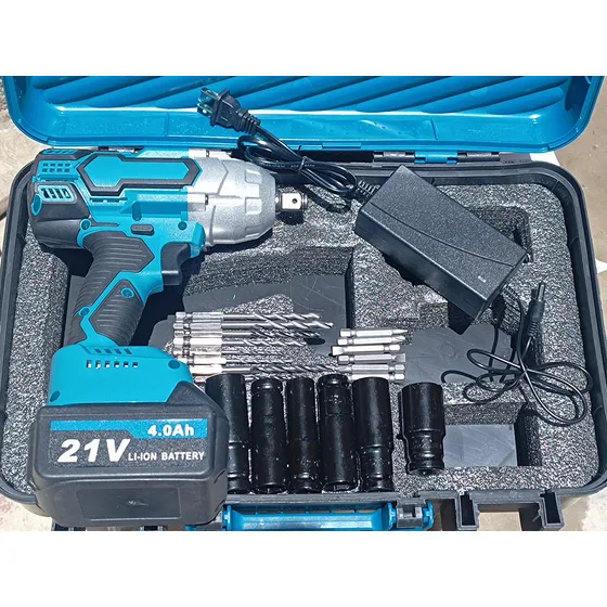 Pistola De Impacto Recargable Herramienta Alto Torque 