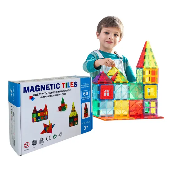 Bloques Magneticos De Construcción 60 Piezas