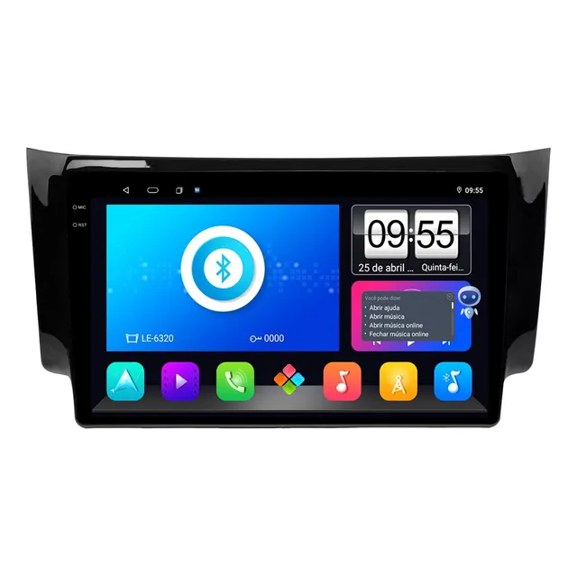 Multimidia Sentra 15/20 9p Octacore Android Carplay 6/128gb