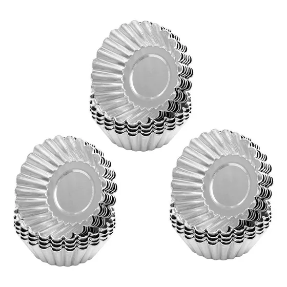 Egg Tart Molds 30pcs Mini Aluminum Cake Muffin