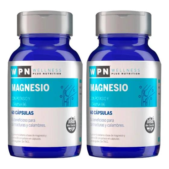 Magnesio Potasio Vit B6 60 Días Contracturas Calambres Wpn