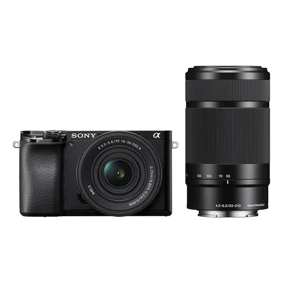 Cámara Digital Mirrorless Sony Aps-c A6100 1650mm + 55210mm