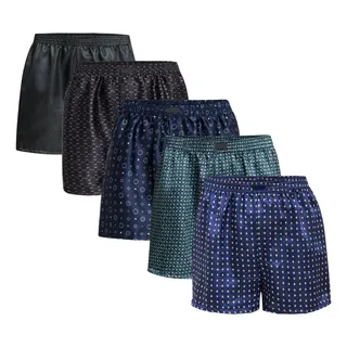Kit 5 Cueca Samba Cancao Short Dormir Pijama Confortavel Kit 5 Cueca Samba Cancao Short Dormir Pijama Confortavel