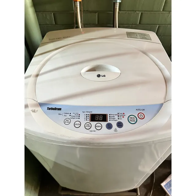 Lavadora Lg Fuzzylogic 10 Kg. Muy Buen Estado. Blanco