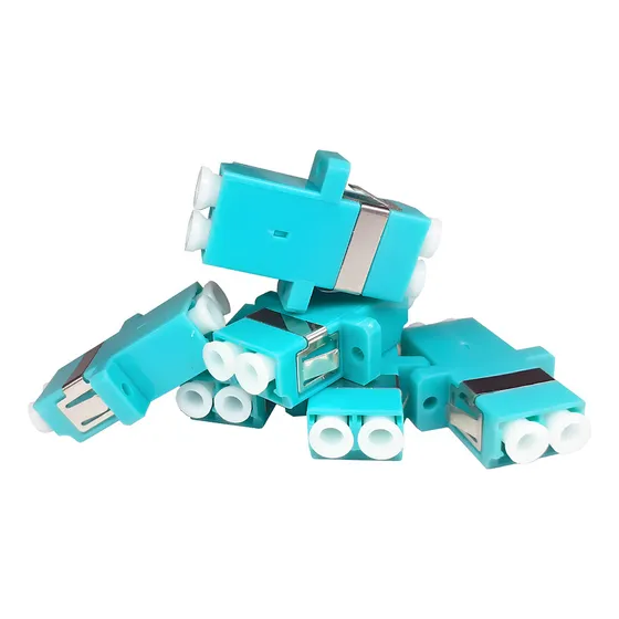 6 Peças Acoplador Mm Fibra Optica Multimodo Lc/lc Om3 Duplex