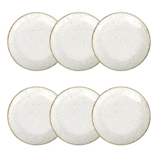 Jogo 6 Pratos Rasos RĂșstico Marrom Porcelana 25cm Tramontina Jogo 6 Pratos Rasos RĂșstico Marrom Porcelana 25cm Tramontina