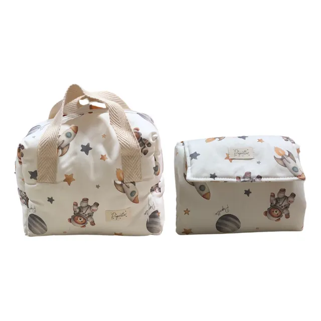 Combo Bolsito Impermeable + Cambiador De Bebe, Pañales, Oleo