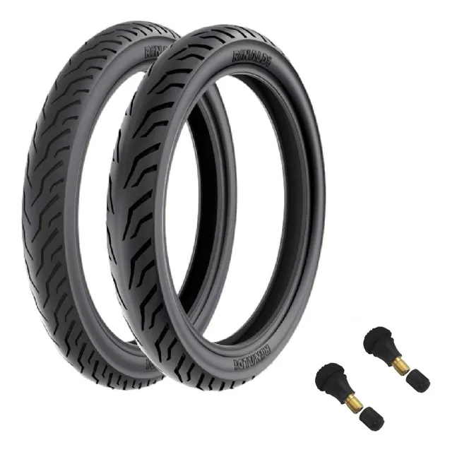 Par Pneu Neo 125 90/80-14 + 80/80-14 Ss48 Rinaldi + Bicos