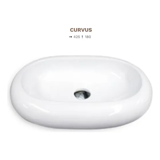 Lavamano Ovalado Modelo Curvus