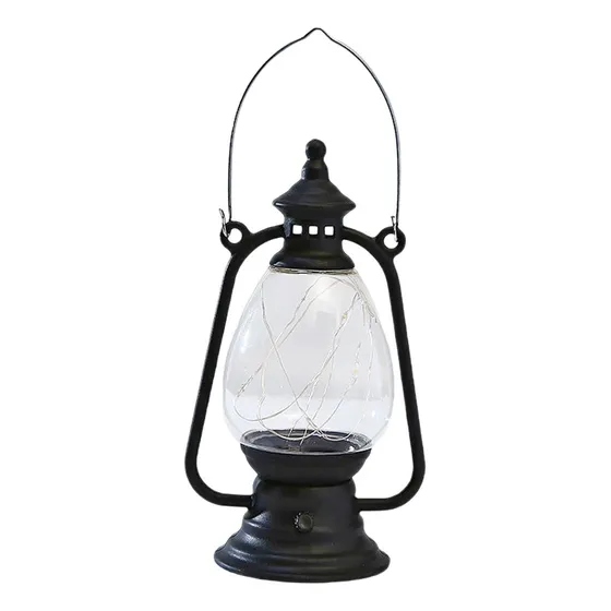 Lanterna Led A Óleo Para Furacões, Luminária Suspensa Preta