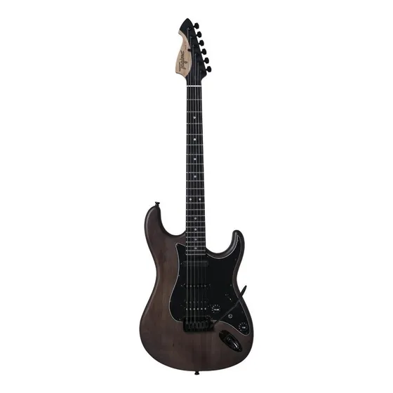 Guitarra elétrica Tagima Signature Series JA-3 de amieiro transparent brown com diapasão de madeira técnica