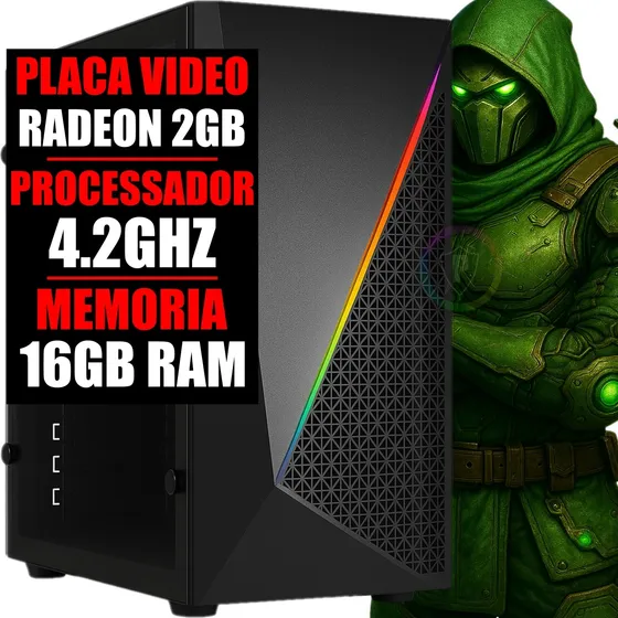 Pc Gamer Computador A10 4.2ghz / Placa Video 2gb / 16gb Ram