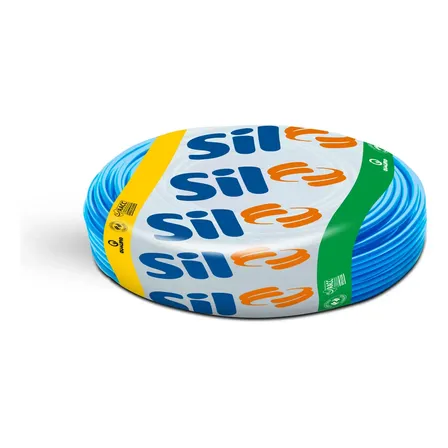 Fio Flexivel Sil 10mm 750v Rolo 100m Azul