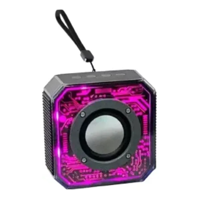 Parlante 2  Inalambrico Rgb Negro Suono Mecha Cool