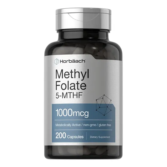 Methyl Folate 1000 Mcg Gr X 200 Caps - Metilfolato Horbaach Sabor Neutro