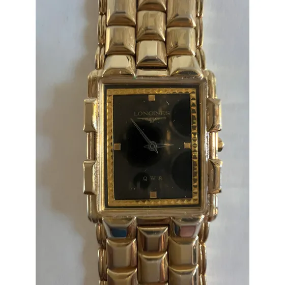 Hermoso Reloj Longines Q W R, Vintage Rectangular Unisex