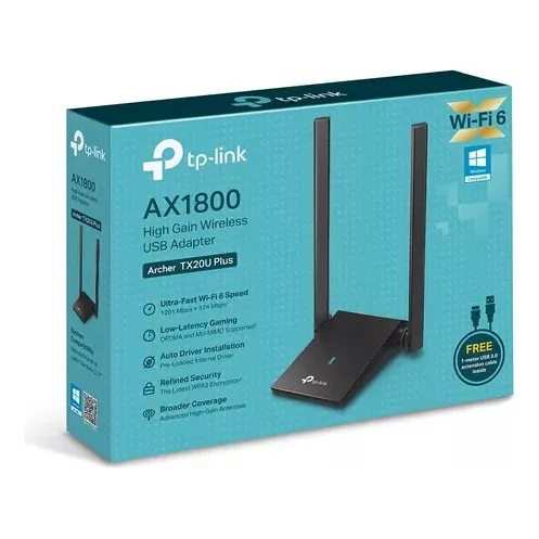 Antena Usb Ax1800  Wi-fi  6 | Archer Tx20u Plus | Tp Link