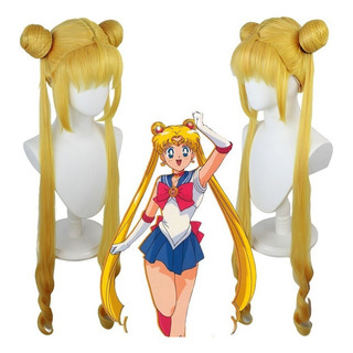 Peluca De Cosplay Sailor Moon Crystal Tsukino Usagi Oro, 105 Peluca De Cosplay Sailor Moon Crystal Tsukino Usagi Oro, 105
