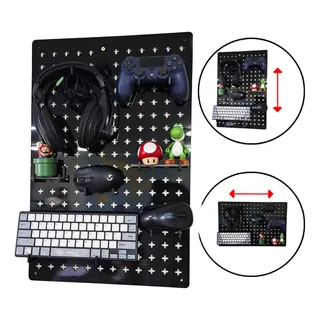 Pegboard Premium AcrĂlico Preto Setup Gamer Home Office Pegboard Premium AcrĂlico Preto Setup Gamer Home Office