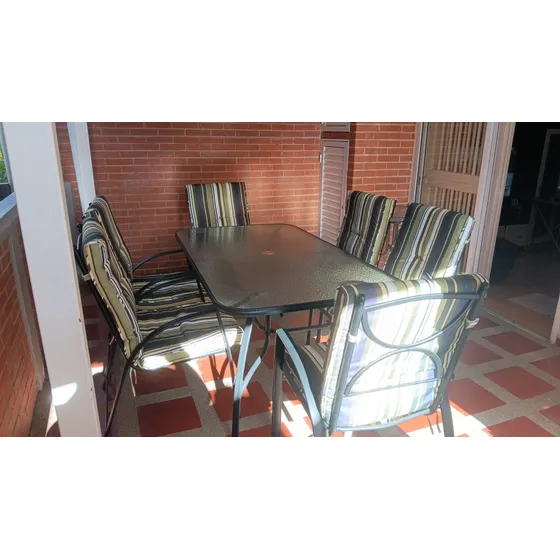 Juego De Comedor Para Jardín Y Piscina Exclusiva 