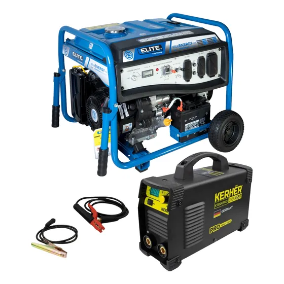 Generador Con Soldadora Kerher Kti200pro 9000w Bivoltaje