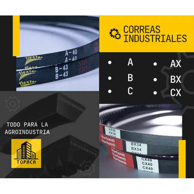 Correas Industriales Aa Bb Cc D Ax Bx Cx Dx