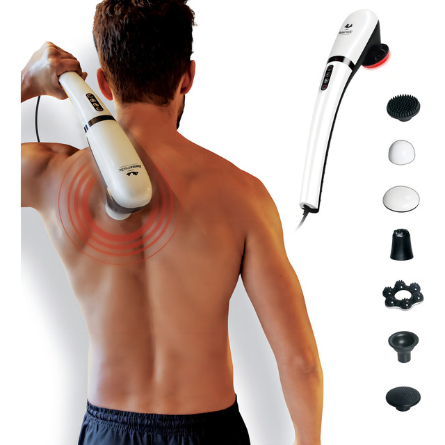 Massageador Eletrico Terapia Aquecimento Vermelho Original Cor Branco 127 127v