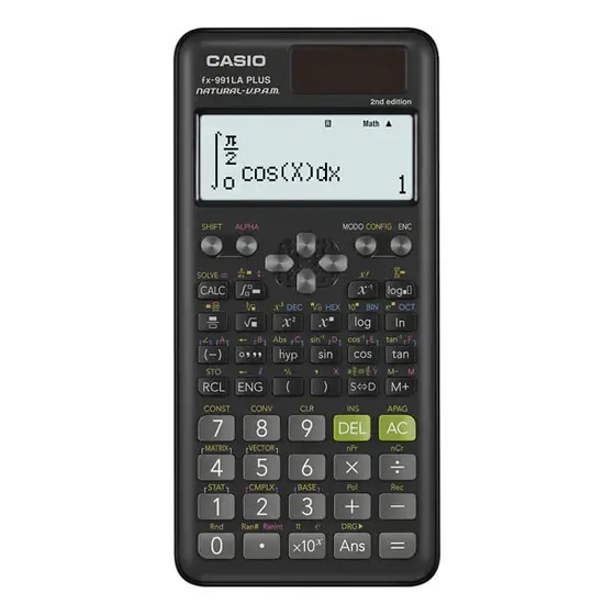 Calculadora Cientifica Casio Fx-991laplus-2 Matriz Vector Fx Color Negro