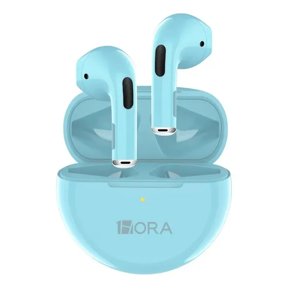 Audífonos In-ear Inalámbricos 1hora Aut119 Blanc punto amarillo