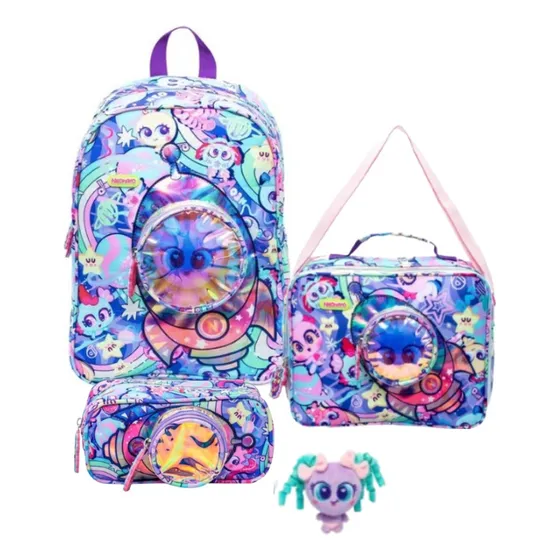 Morral Escolar Ksimerito Neonatos Con Lonchera Y Cartuchera